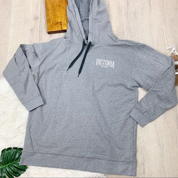 Victoria's Secret Tops - Victoria Secret Sport Grey Hooded Sweater D1963 Victoria's Secret Tops - Victoria Secret Sport Grey Hooded Sweater D1963